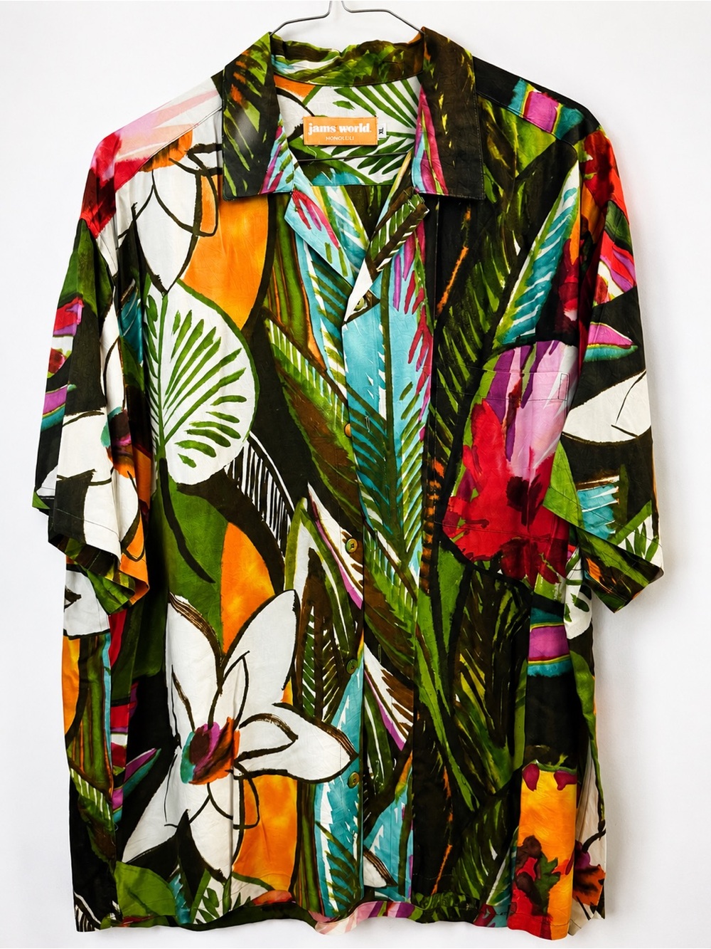 Jams World Men's Tropical Print Short-Sleeve Shirt - Multicolor